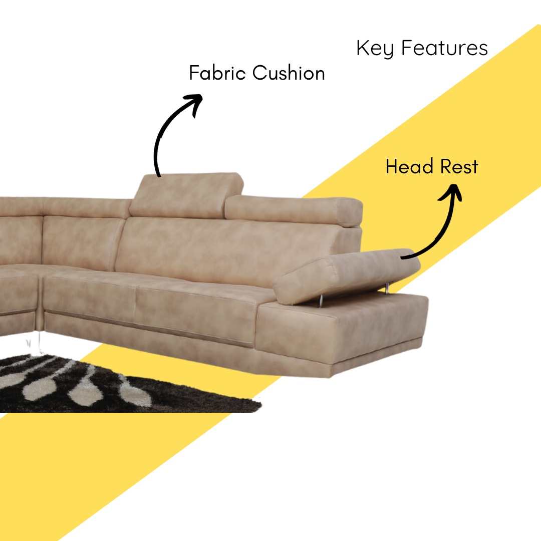 HEAD REST L TYPE SOFA - Smart Home Furniture - Coimbatore 
