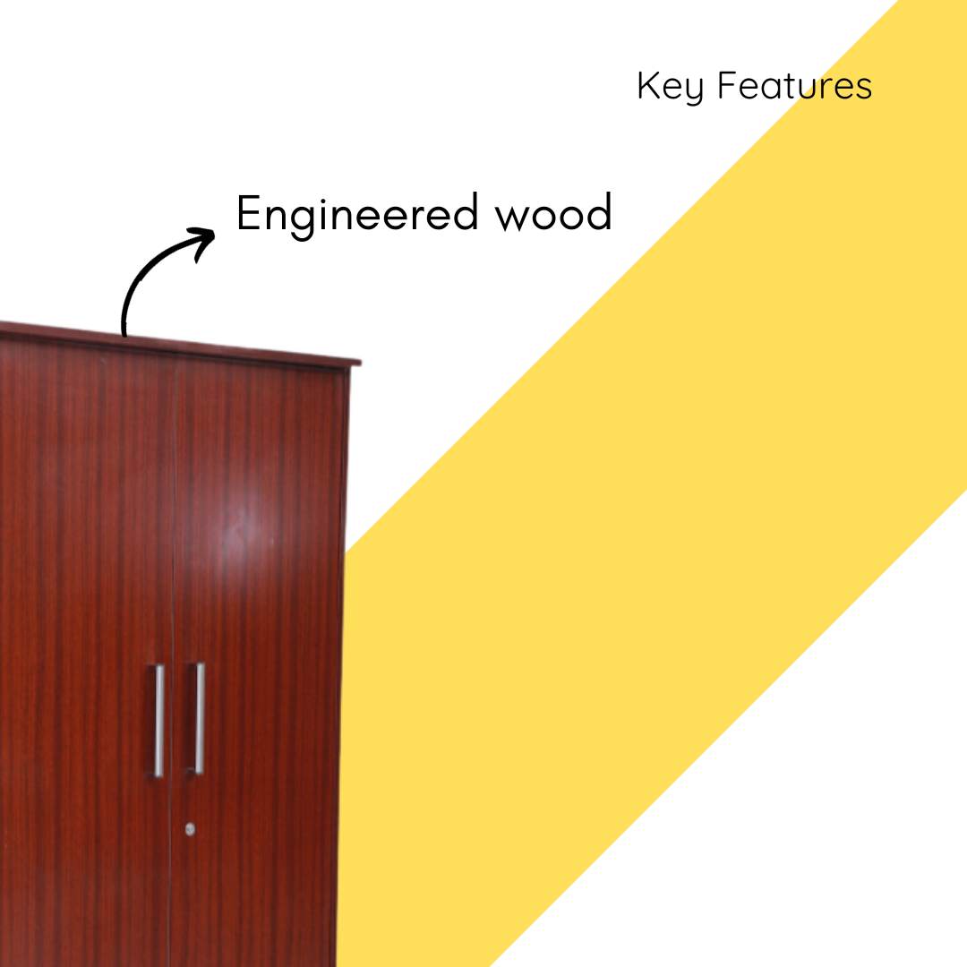 2 Door Wardrobe Plain - Smart Home Furniture - Coimbatore 