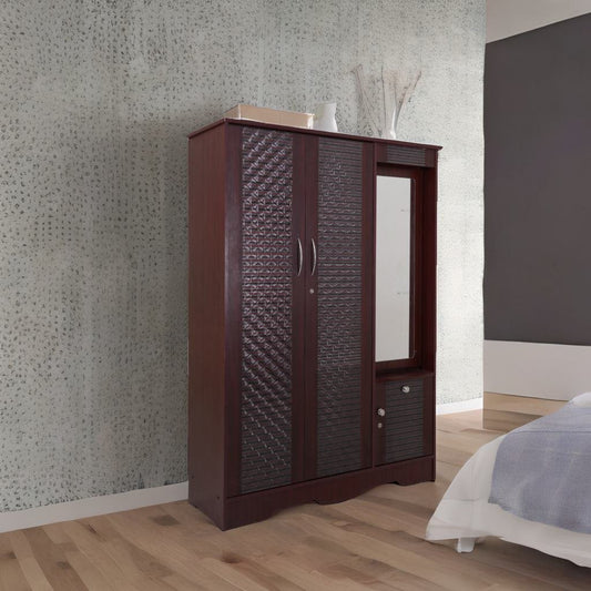 3 Door Wardrobe with Dresser - Smart Home Furniture - Coimbatore 