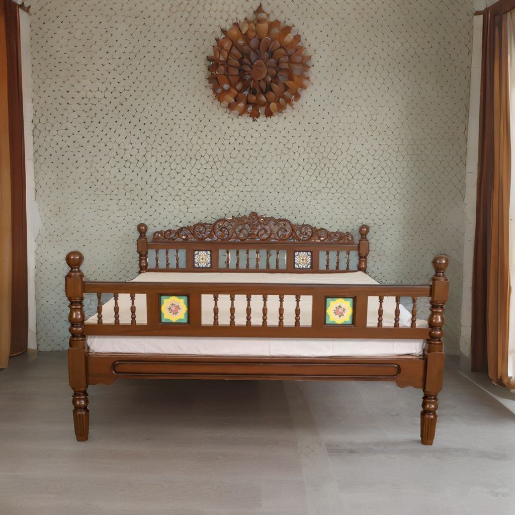 Chettinad Tile King Size Cot