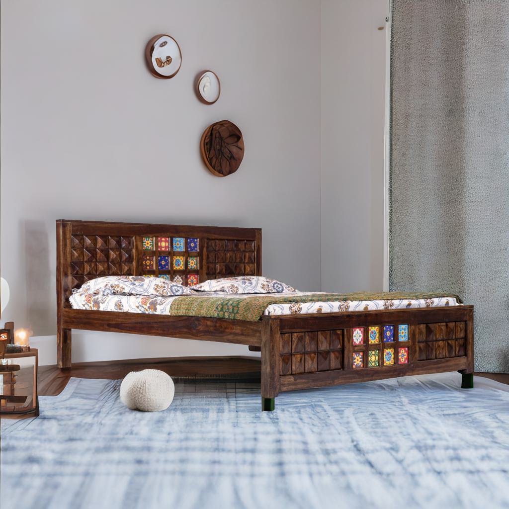 Tile Diamond kingsize Cot