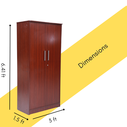 2 Door Wardrobe Plain - Smart Home Furniture - Coimbatore 