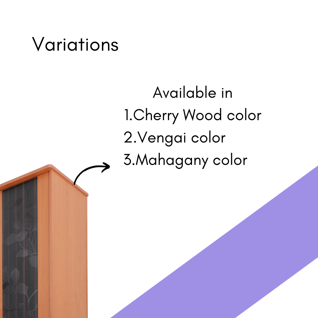 3 Door Wardrobe with Dresser - Smart Home Furniture - Coimbatore