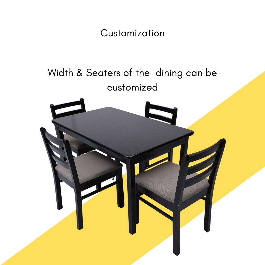 Shortcake 4 Seater Dining Table - Smart Home Furniture - Coimbatore 