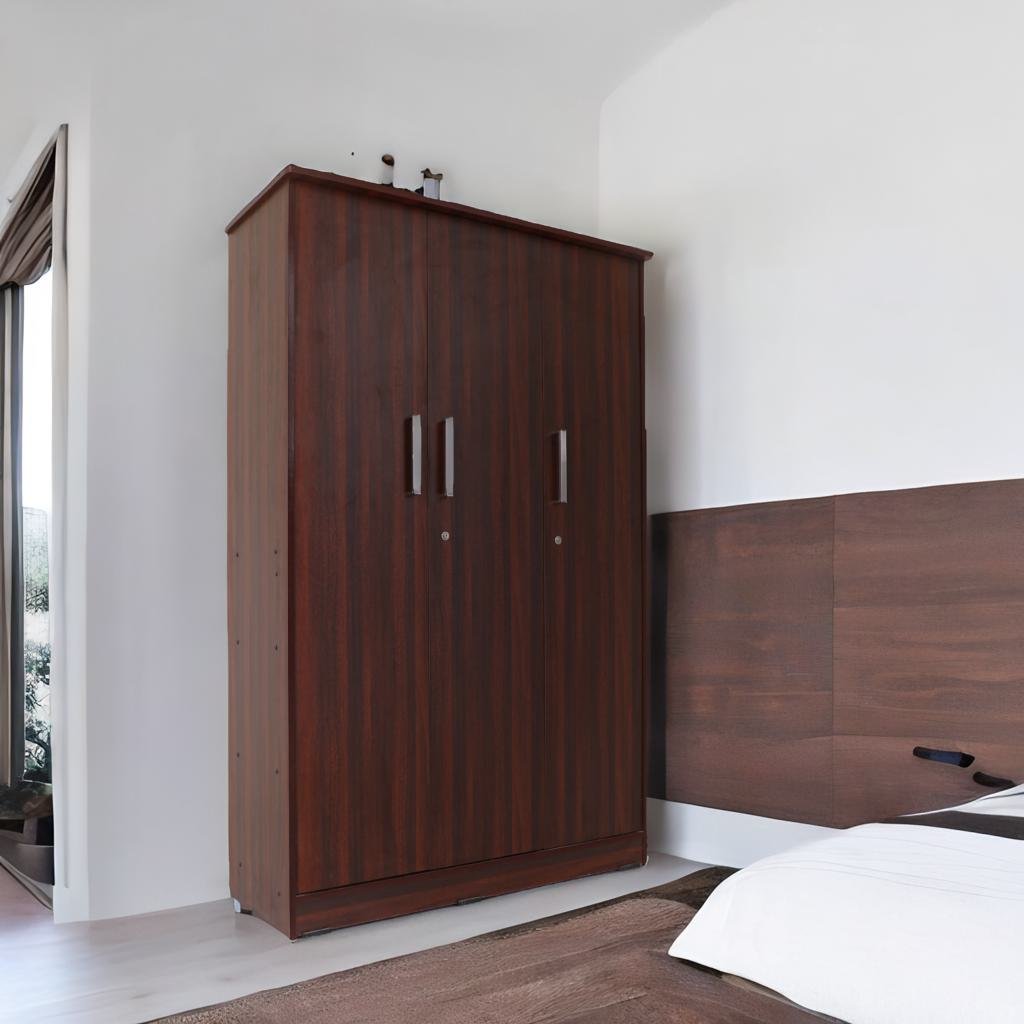 3 Door Wardrobe Plain - Smart Home Furniture - Coimbatore 